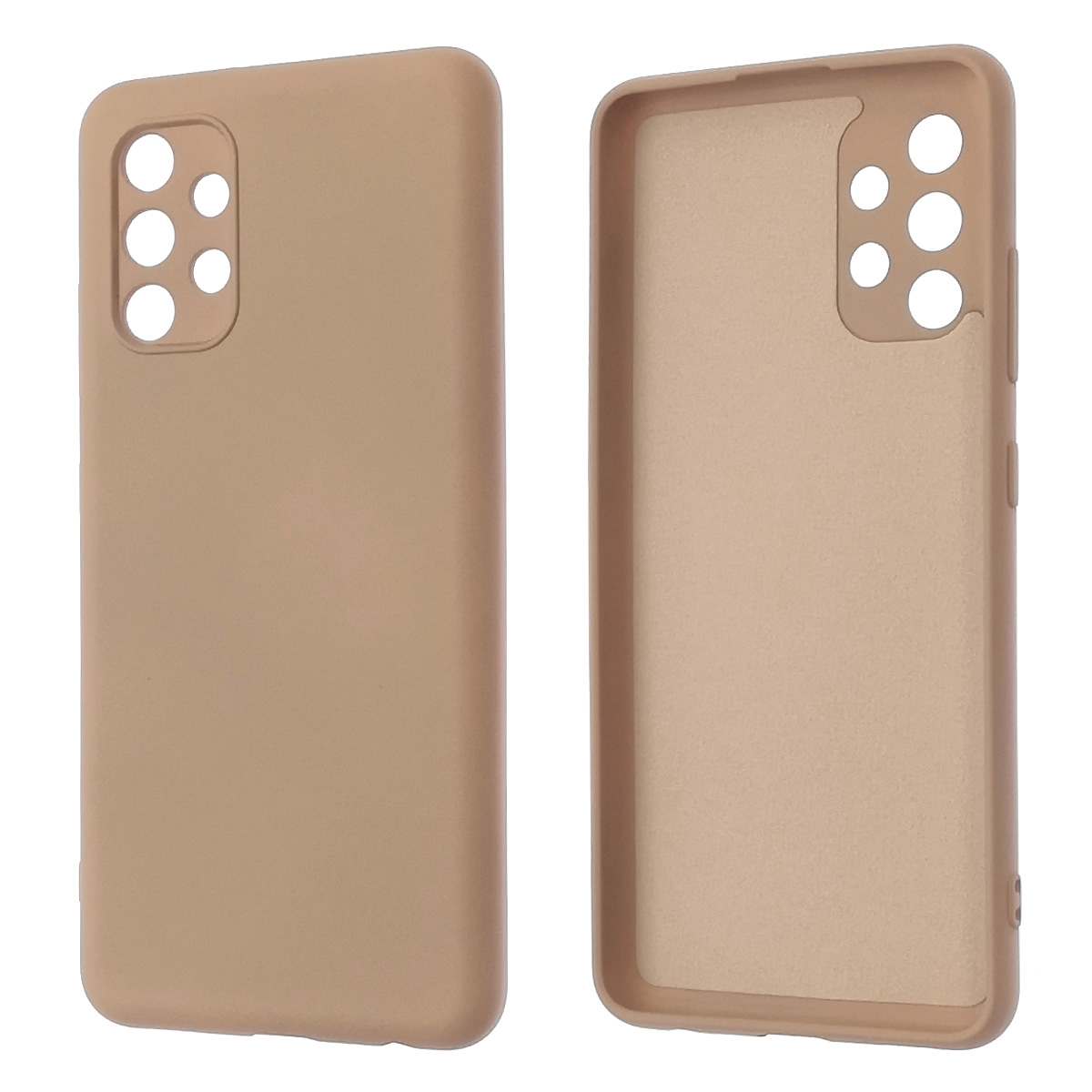 Чехол накладка NANO для SAMSUNG Galaxy A32 4G (SM-A325F), силикон, бархат, цвет розовый песок Чехол накладка NANO для SAMSUNG Galaxy A32 4G (SM-A325F), силикон, бархат, цвет розовый песок