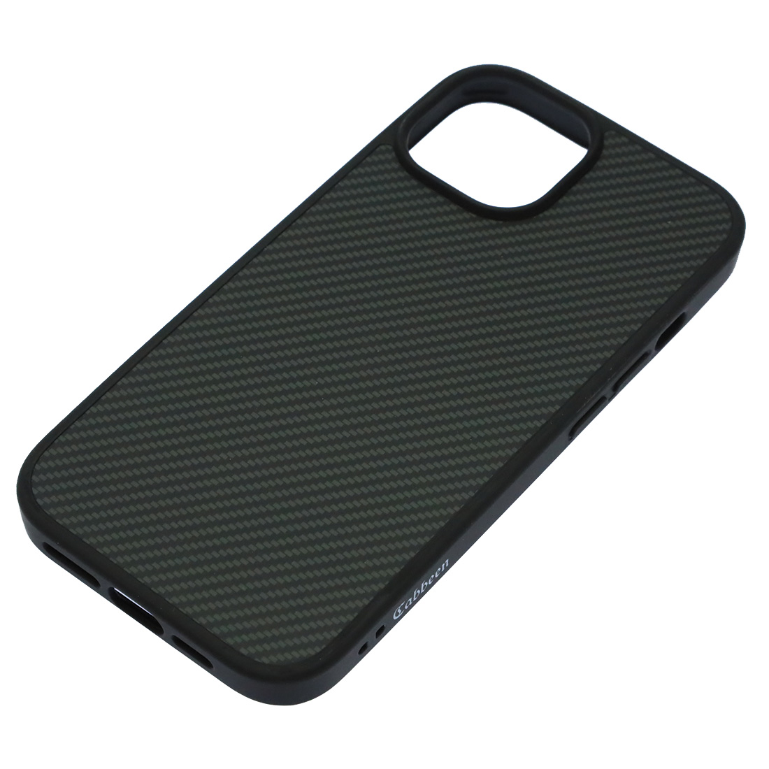 Чехол накладка Cabbeen с поддержкой MagSafe для APPLE iPhone 15, силикон, карбон, цвет черный