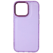 Чехол накладка AIR BAG для APPLE iPhone 13 Pro (6.1"), силикон, цвет прозрачно сиреневый Чехол накладка AIR BAG для APPLE iPhone 13 Pro (6.1"), силикон, цвет прозрачно сиреневый