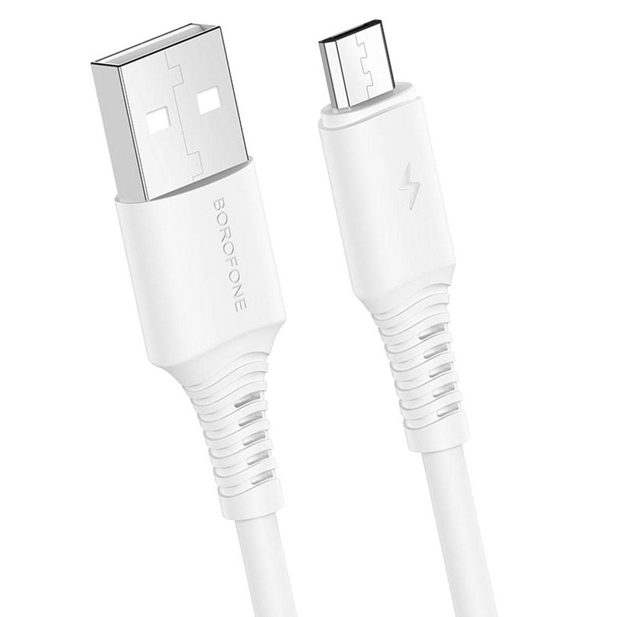 Кабель BOROFONE BX47 Coolway Micro USB, 2.4A, длина 1 метр, цвет белый