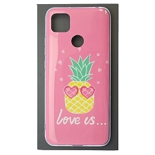 Чехол накладка для XIAOMI Redmi 9C, Redmi 10A, силикон, глянцевый, рисунок love us