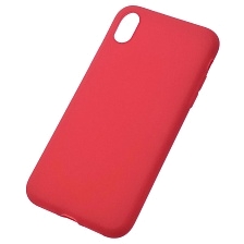 Чехол накладка SOFT TOUCH для APPLE iPhone XR, силикон, матовый, цвет красный Чехол накладка SOFT TOUCH для APPLE iPhone XR, силикон, матовый, цвет красный