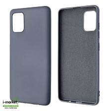 Чехол накладка NANO для SAMSUNG Galaxy A51 (SM-A515), силикон, бархат, цвет серый Чехол накладка NANO для SAMSUNG Galaxy A51 (SM-A515), силикон, бархат, цвет серый