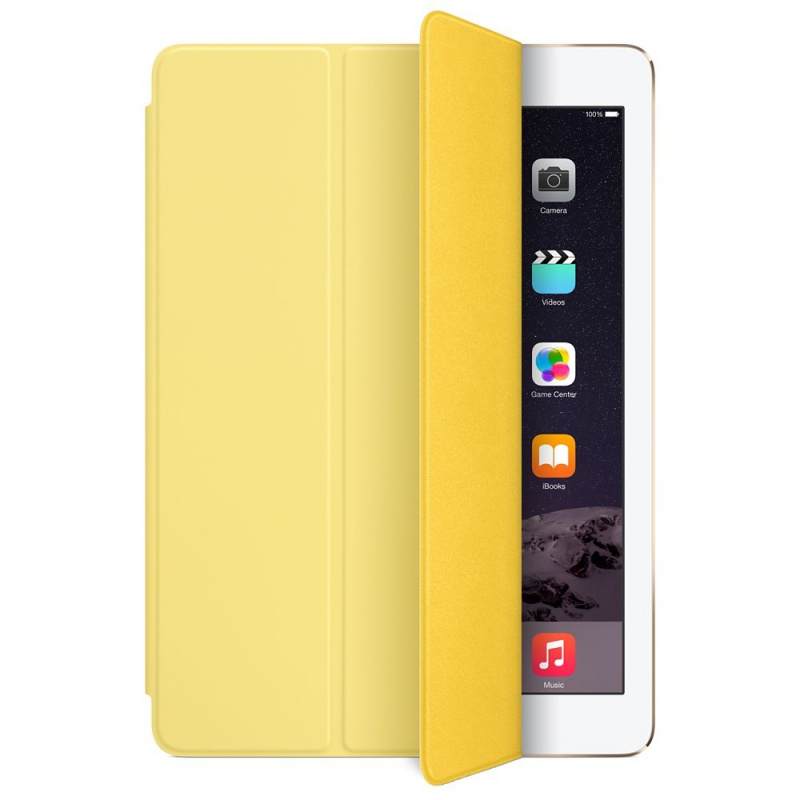 Чехол книжка SMART CASE для Apple iPad PRO 2018, диагональ 12.9", экокожа, цвет желтый