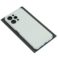 Чехол накладка для XIAOMI Redmi 12 4G, защита камеры, силикон, пластик, цвет бело серебристый Чехол накладка для XIAOMI Redmi 12 4G, защита камеры, силикон, пластик, цвет бело серебристый