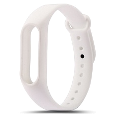 Ремешок на запястье, браслет для XIAOMI Mi Band 2, силикон, цвет белый Ремешок на запястье, браслет для XIAOMI Mi Band 2, силикон, цвет белый