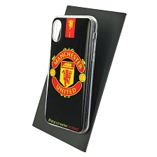 Чехол накладка для APPLE iPhone X, iPhone XS, силикон, глянцевый, рисунок Manchester United Чехол накладка для APPLE iPhone X, iPhone XS, силикон, глянцевый, рисунок Manchester United