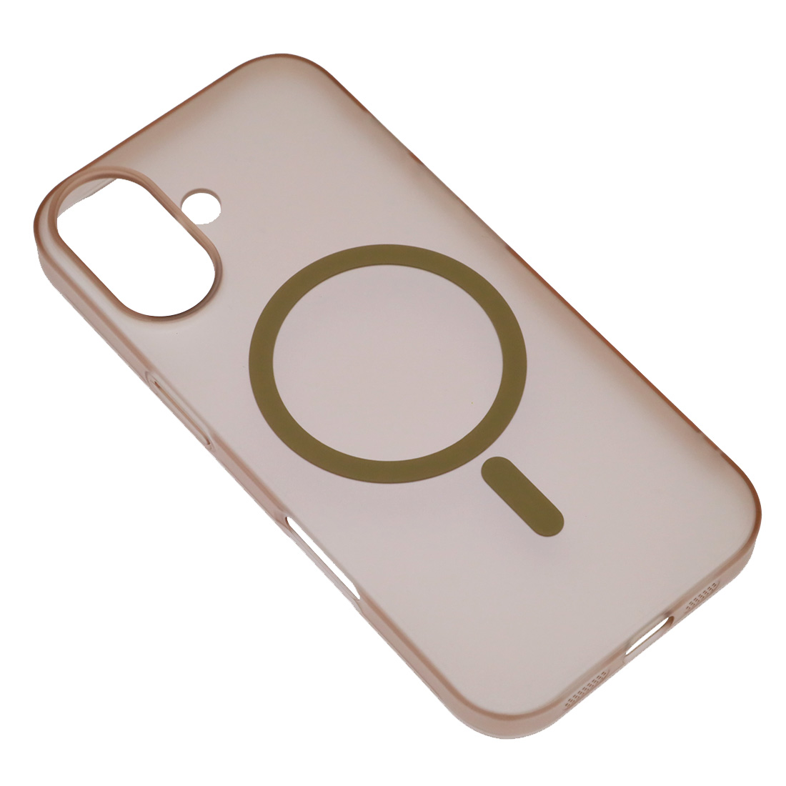 Чехол накладка KWI-NI с поддержкой MagSafe для APPLE iPhone 17, пластик, силикон, матовый, прозрачный, цвет розовый