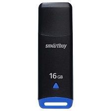 Флешка USB 2.0 16GB SMARTBUY Easy, цвет черный