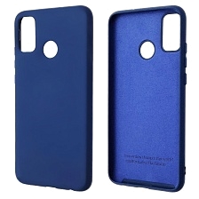 Чехол накладка Silicon Cover для HUAWEI Honor 9X Lite, силикон, бархат, цвет темно синий