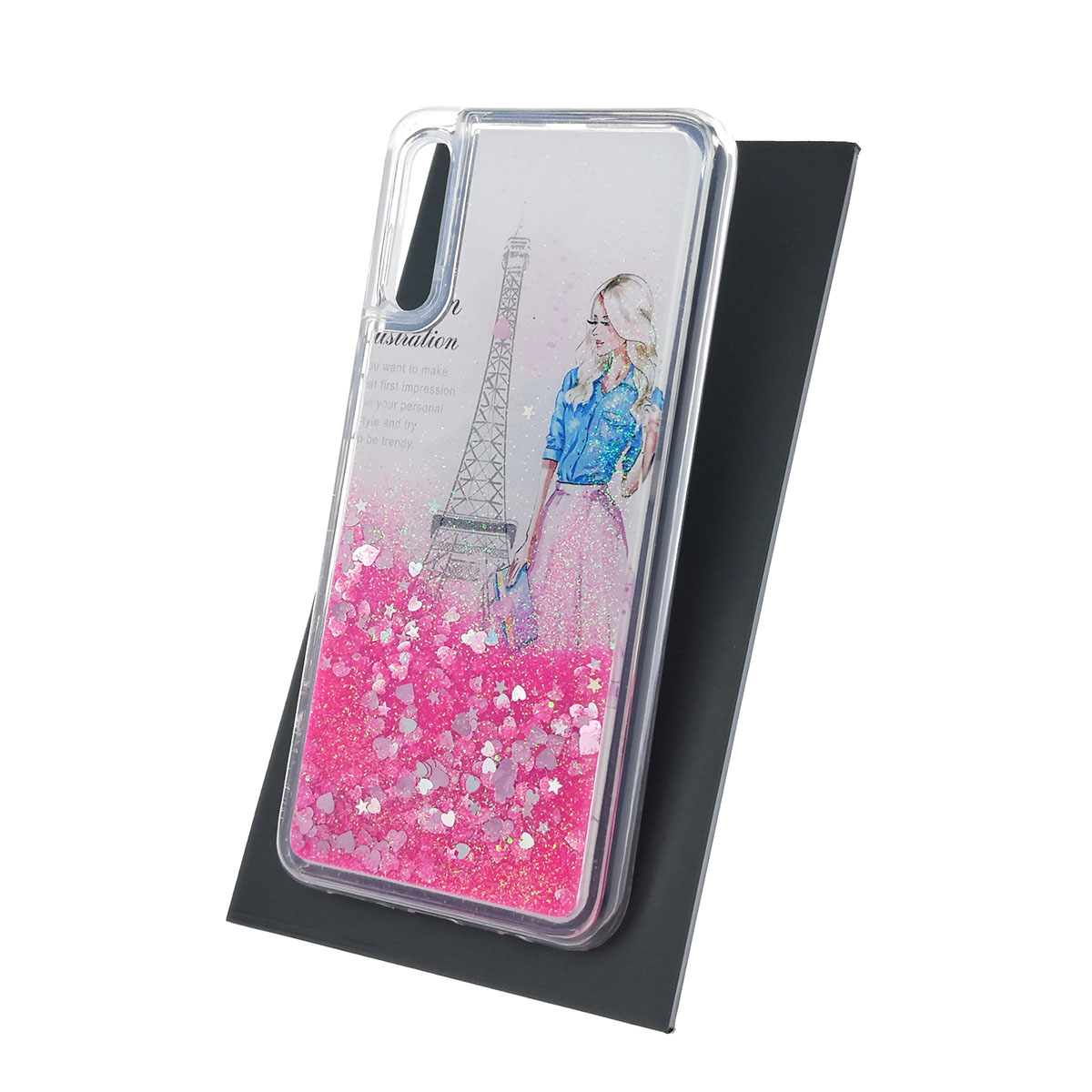 Чехол накладка TransFusion для SAMSUNG Galaxy A50 (SM-A505), A30s (SM-A307), A50s (SM-A507), силикон, переливашка, рисунок Париж