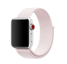 Ремешок для часов Apple Watch (42-44 мм), нейлон, цвет Pearl Pink (18). Ремешок для часов Apple Watch (42-44 мм), нейлон, цвет Pearl Pink (18).
