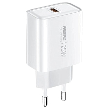СЗУ (Сетевое зарядное устройство) REMAX Kiddy RP-U137, 25W, 1 USB Type C, цвет белый СЗУ (Сетевое зарядное устройство) REMAX Kiddy RP-U137, 25W, 1 USB Type C, цвет белый