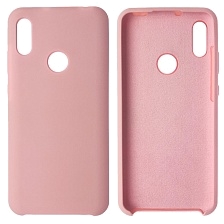 Чехол накладка Silicon Cover для HUAWEI Honor 8A, Y6 2019, силикон, бархат, цвет светло розовый. Чехол накладка Silicon Cover для HUAWEI Honor 8A, Y6 2019, силикон, бархат, цвет светло розовый.