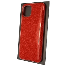 Чехол накладка SHINE для SAMSUNG Galaxy A03, силикон, блестки, цвет красный Чехол накладка SHINE для SAMSUNG Galaxy A03, силикон, блестки, цвет красный