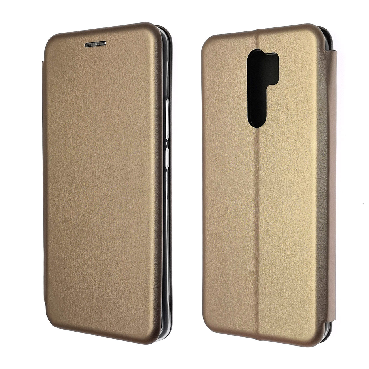 Чехол книжка STYLISH для XIAOMI Redmi 9, экокожа, визитница, цвет розовое золото