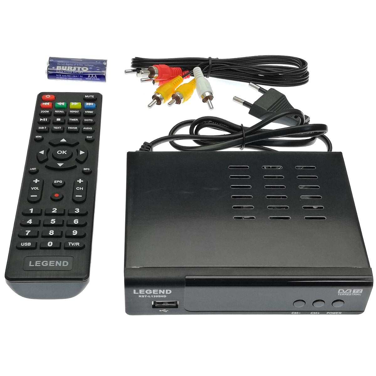 Цифровой эфирный приёмник, ТВ приставка DVB-T2 LEGEND RST-L1305HD