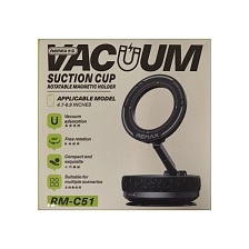 Автомобильный магнитный держатель REMAX RM-C51 с креплением под MagSafe для смартфона, на приборную панель, цвет черный