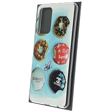 Чехол накладка Vinil для SAMSUNG Galaxy A72 (SM-A725F), силикон, глянцевый, рисунок печенье из брендов Чехол накладка Vinil для SAMSUNG Galaxy A72 (SM-A725F), силикон, глянцевый, рисунок печенье из брендов