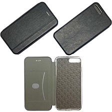Чехол книжка VINTAGE LiNE для APPLE iPhone 7 Plus, iPhone 8 Plus, экокожа, цвет черный. Чехол книжка VINTAGE LiNE для APPLE iPhone 7 Plus, iPhone 8 Plus, экокожа, цвет черный.
