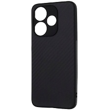 Чехол накладка для XIAOMI Redmi 13, POCO M6 4G, защита камеры, силикон, карбон, цвет черный Чехол накладка для XIAOMI Redmi 13, POCO M6 4G, защита камеры, силикон, карбон, цвет черный