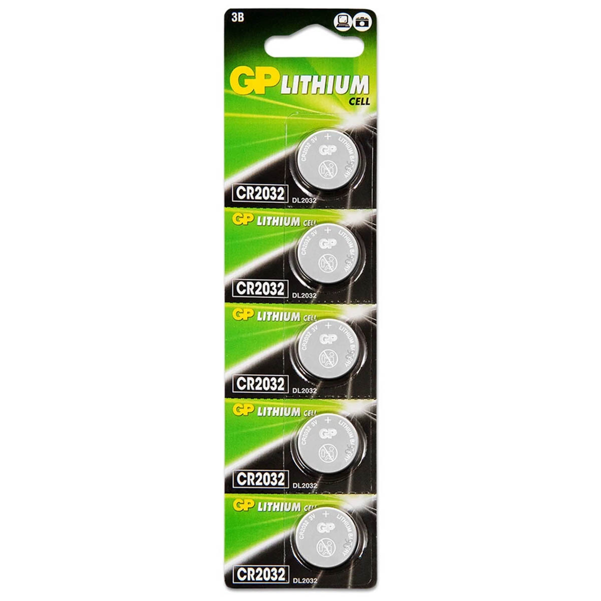 Батарейка GP CR2032, BL5, Lithium, 1.5V