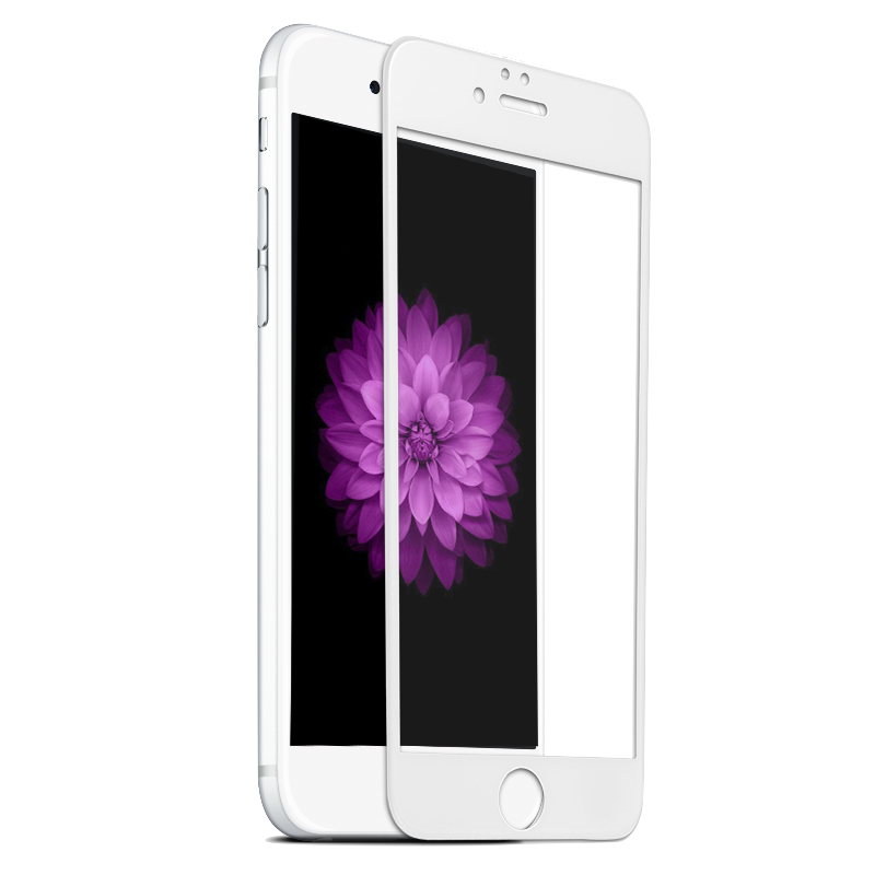 AMC закален.cтеклo 3D anti-blue soft edge /мягкий край/противоуд/Apple для iPhone 7 plus белый.