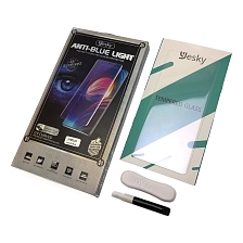 Защитное стекло YESKY ANTI-BLUE LIGHT для SAMSUNG Galaxy S10 Plus (SM-G975), c УФ-лампой и жидкостью, прозрачное. Защитное стекло YESKY ANTI-BLUE LIGHT для SAMSUNG Galaxy S10 Plus (SM-G975), c УФ-лампой и жидкостью, прозрачное.