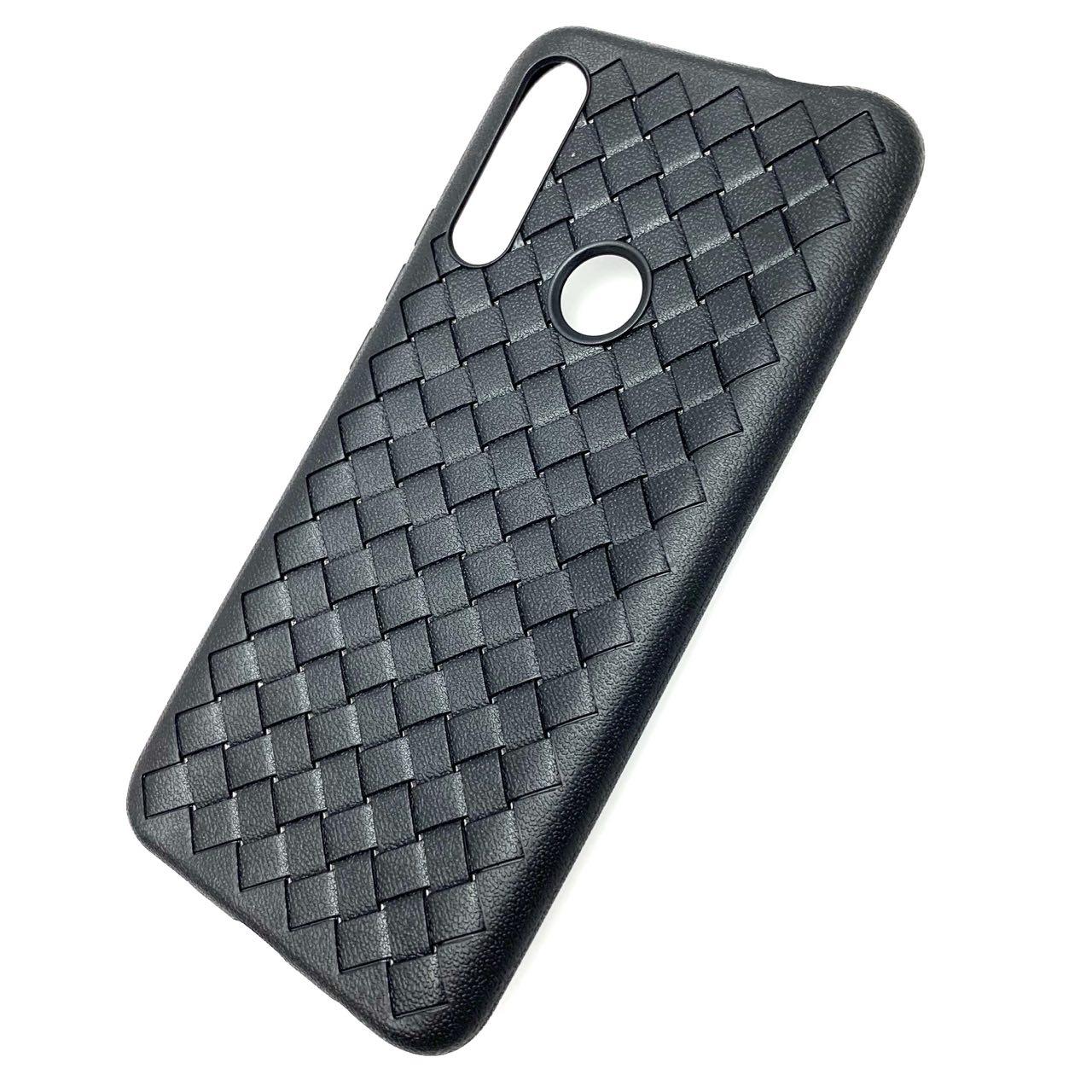 Чехол накладка для HUAWEI P Smart Z (STK-LX1), Honor 9X (HLK-TL00), Oppo F11 Pro, силикон, плетенный, цвет черный