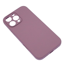 Чехол накладка Silicon Case для APPLE iPhone 16 Pro Max, защита камеры,силикон, бархат, цвет светло лиловый Чехол накладка Silicon Case для APPLE iPhone 16 Pro Max, защита камеры,силикон, бархат, цвет светло лиловый