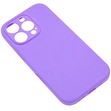 Чехол накладка Silicone Case для APPLE iPhone 16 Pro, силикон, защита камеры, бархат, цвет сиреневый