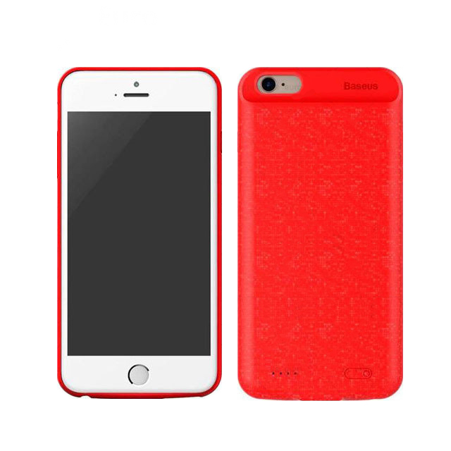 Чехол аккумулятор, Power Bank BASEUS для APPLE iPhone 6 plus, 3600 mAh, цвет красный (уценка)