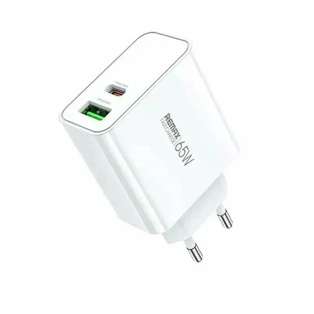 СЗУ (Сетевое зарядное устройство) REMAX RP-U125, 65W, 1 USB Type C, 1 USB A, PD3.0, QC3.0, цвет белый