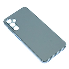 Чехол накладка для SAMSUNG Galaxy A24, защита камеры, силикон, пластик, цвет серо голубой Чехол накладка для SAMSUNG Galaxy A24, защита камеры, силикон, пластик, цвет серо голубой