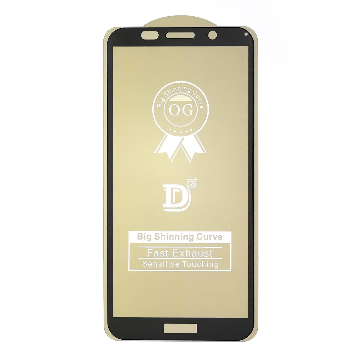 Защитное стекло D2+ PREMIUM для HUAWEI Honor 9S (DUA-LX9), Y5P (DRA-LX9), цвет окантовки черный