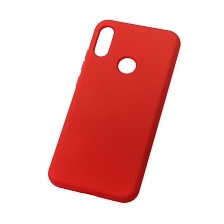 Чехол накладка NANO для HUAWEI Honor 8A, Y6 2019, силикон, бархат, цвет красный