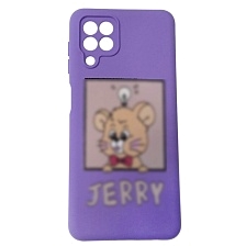 Чехол накладка для SAMSUNG Galaxy A22 4G (SM-A225F), M22 (SM-M225F), M32 (SM-M325F), защита камеры, силикон, бархат, рисунок Джерри