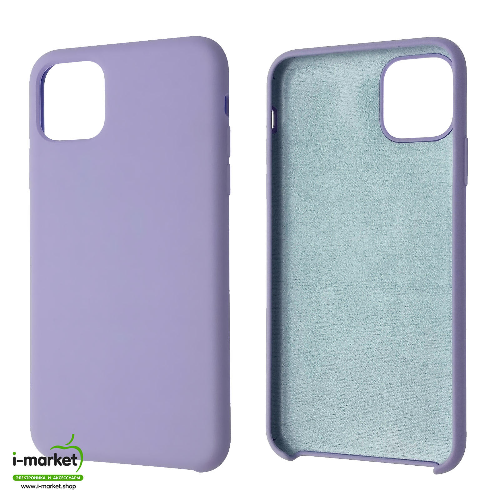 Чехол накладка Silicon Case для APPLE iPhone 11 Pro MAX, силикон, бархат, цвет сиреневый Чехол накладка Silicon Case для APPLE iPhone 11 Pro MAX, силикон, бархат, цвет сиреневый