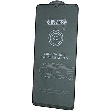 Защитное стекло 6D G-Rhino для XIAOMI Redmi 13C, POCO C65, цвет окантовки черный