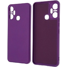 Чехол накладка NANO для INFINIX Smart 6 Plus, силикон, бархат, цвет фиолетовый