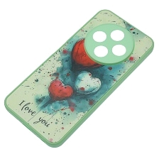 Чехол накладка для TECNO Spark 30C, пластик, силикон, защита камеры, рисунок I love you