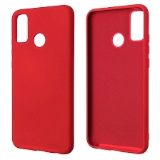 Чехол накладка Silicon Cover для HUAWEI Honor 9X Lite, силикон, бархат, цвет красный Чехол накладка Silicon Cover для HUAWEI Honor 9X Lite, силикон, бархат, цвет красный