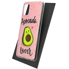 Чехол накладка Vinil для SAMSUNG Galaxy A31 (SM-A315), силикон, рисунок AVOCADO LOVER