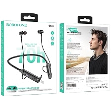 Гарнитура (наушники с микрофоном) беспроводная, BOROFONE BE66 Motor, Led дисплей, TF Card, цвет цвет черный Гарнитура (наушники с микрофоном) беспроводная, BOROFONE BE66 Motor, Led дисплей, TF Card, цвет цвет черный