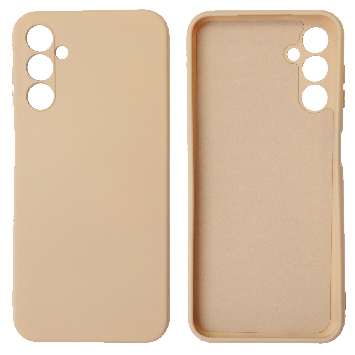Чехол накладка NANO для SAMSUNG Galaxy A14 4G, силикон, бархат, цвет розовый песок