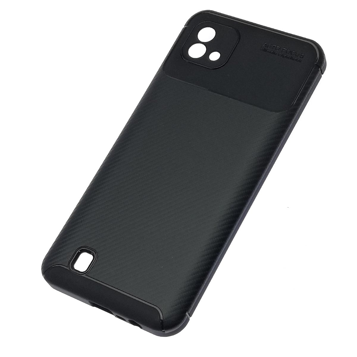 Чехол накладка AUTO FOCUS UE для Realme C20, силикон, матовый, цвет черный