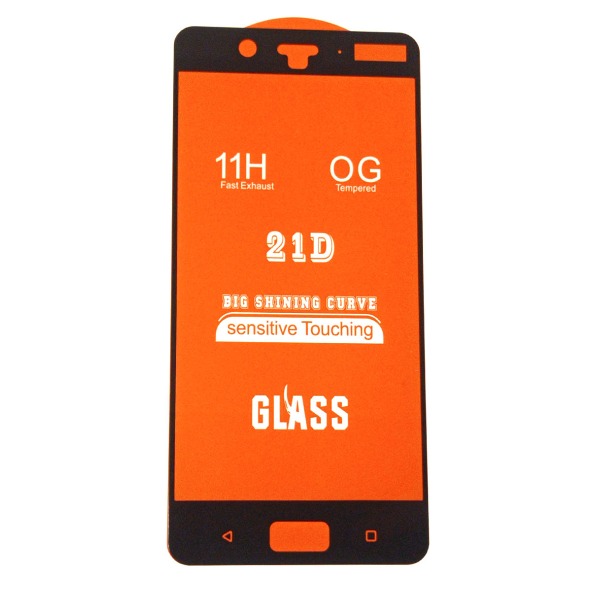 Защитное стекло 21D GLASS FULL GLUE для NOKIA 8, цвет окантовки черный