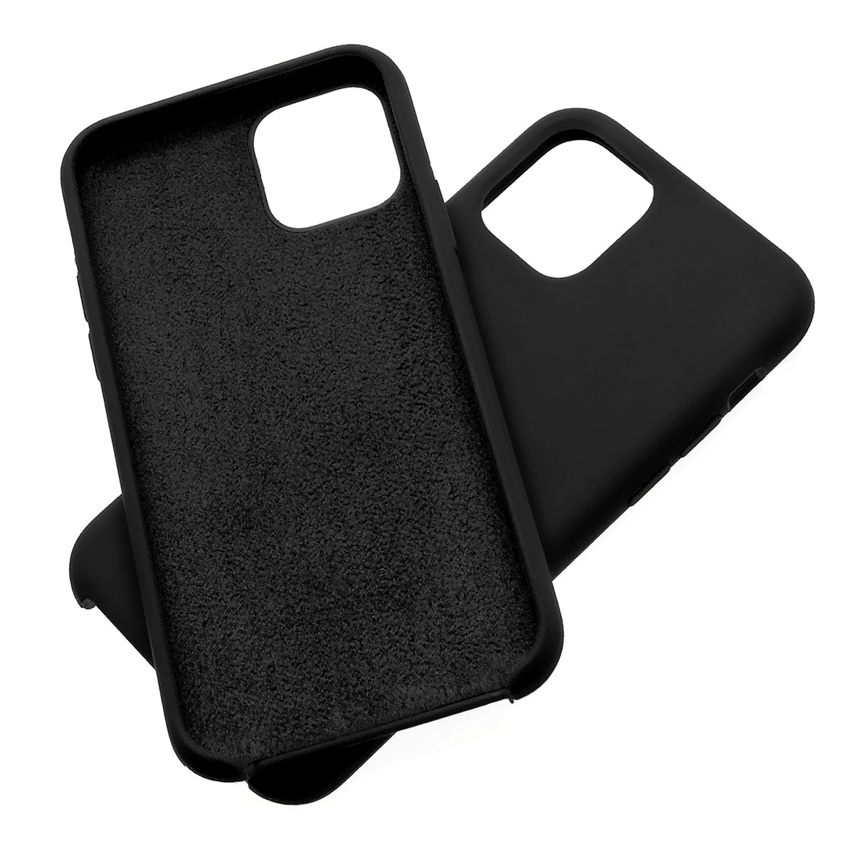 Чехол накладка Silicon Case для APPLE iPhone 11 Pro, силикон, бархат, цвет черный Чехол накладка Silicon Case для APPLE iPhone 11 Pro, силикон, бархат, цвет черный