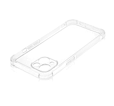 Чехол накладка BRF для APPLE iPhone 14, защита камеры, усиленные края, силикон прозрачный