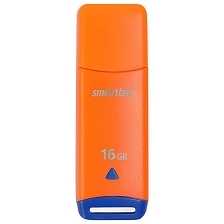 Флешка USB 2.0 16GB SMARTBUY Easy, цвет оранжевый